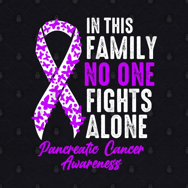 No One Fights Alone Shirt Pancreatic Cancer by JB.Collection